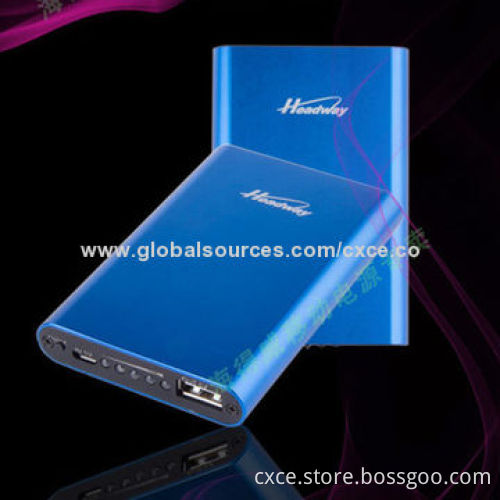 Portable Power Bank, 4,400mAh Li-polymer, Small Size, Metal Cover, PB26